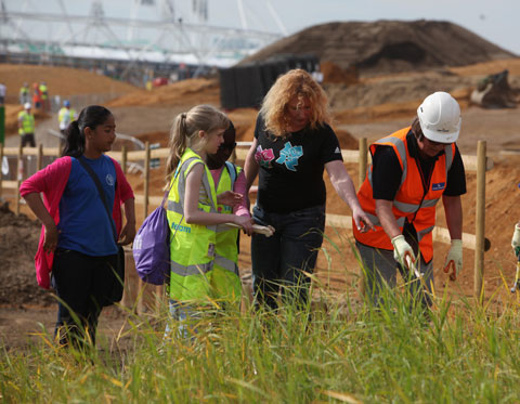 Planting Day at London Olympic Park Wetland