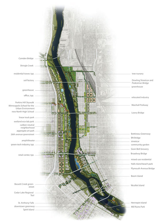 Minneapolis Riverfront Design Competition - Ken Smith Workshop