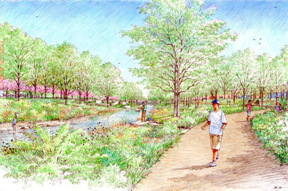 Phase One of Mill River Park