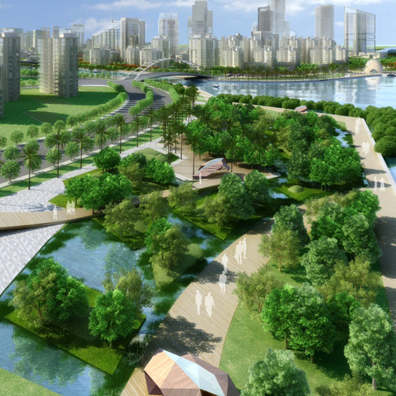 Zhuhai Cross Gate CBD Landscape Design Competition