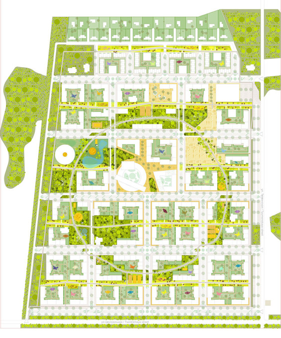 Vaskhnil Novosibirsk: A public space framework for a new residential area