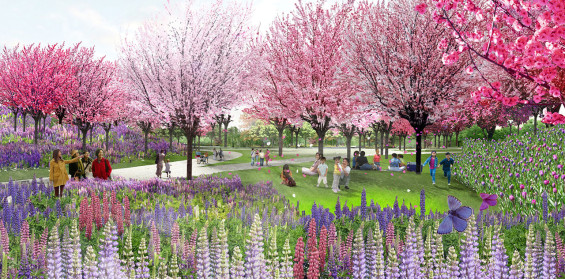 WLA18-Flower-Garden-Park-Orchard-View-Montage-∏-Chris-Blandford-Associates-Ltd