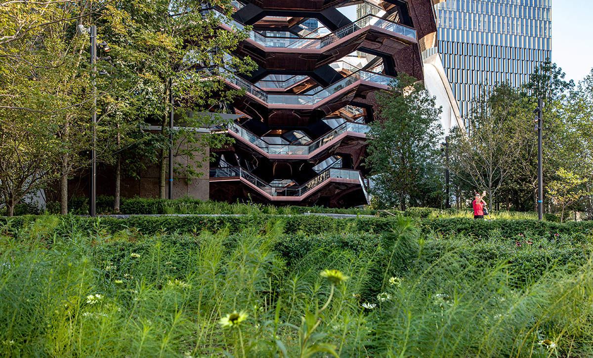 The Hudson Yards Public Square and Gardens were envisioned as a