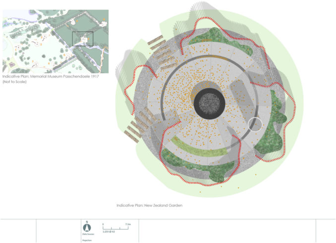 Passchendaele Memorial Garden - Plan
