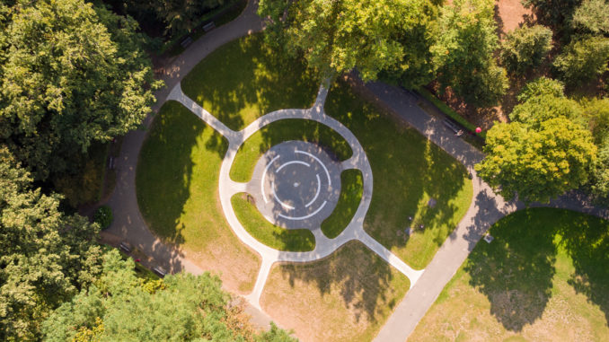 Te Boelaerpark Play Fountain Aerial