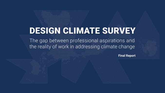 The Gap Between Aspiration and Reality: How Designers and Planners See Their Role in Addressing Climate Change 