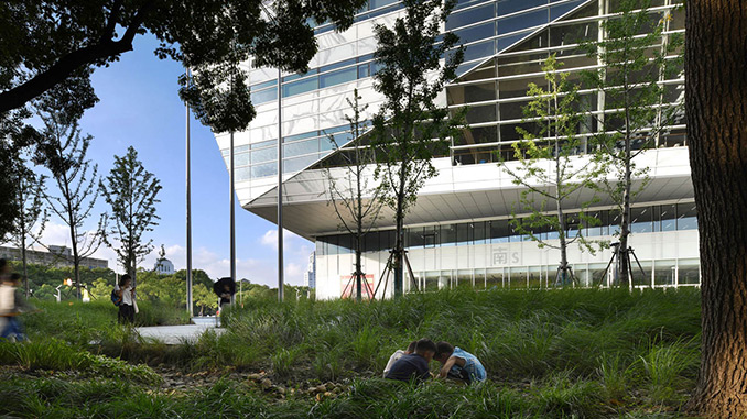 Shanghai Library East | landscape for the city