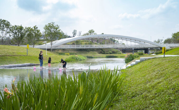 Revitalizing the Landscape near Sun Yat-Sen University - View along river to bridge