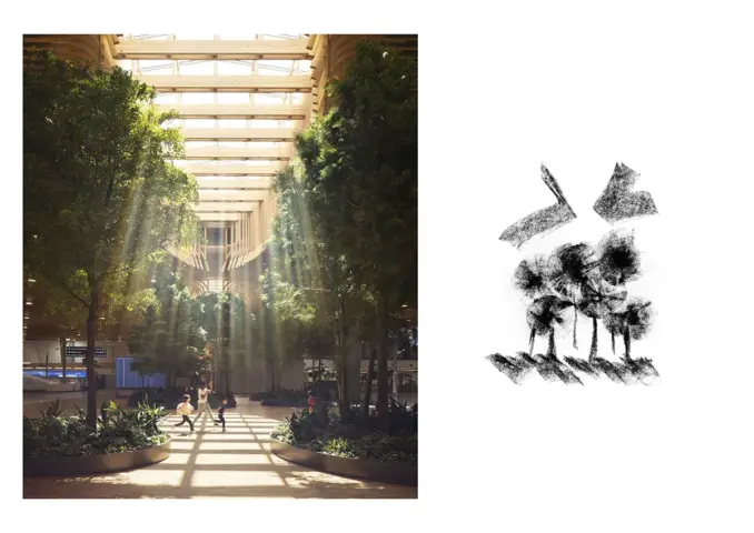 PDX Airport Main Terminal Landscape Concept