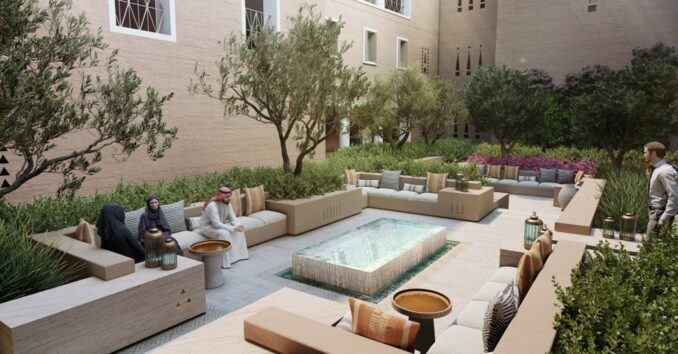 Render of hospitality project in MENA