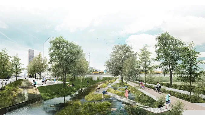 Eindhoven'da Kentsel Bir Yeşil Bağlantı: Stadsdommel Projesi